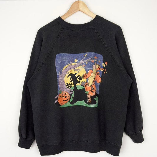 Vintage Tigger & Pooh Halloween 90s Sweatshirt (L)