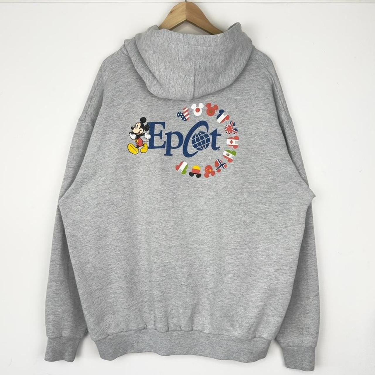 Vintage Epcot Walt Disney World Mickey 00s Zip Up Hoodie (XXL)