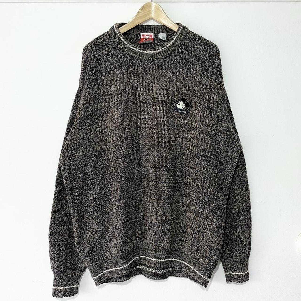 Vintage Mickey Mouse Embroidered Knitwear 90s Jumper (XXL)