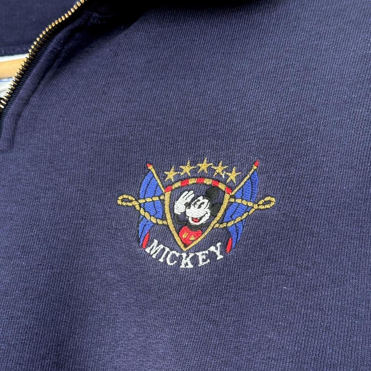Vintage Mickey Mouse Embroidered 90s Quarter Zip (L)