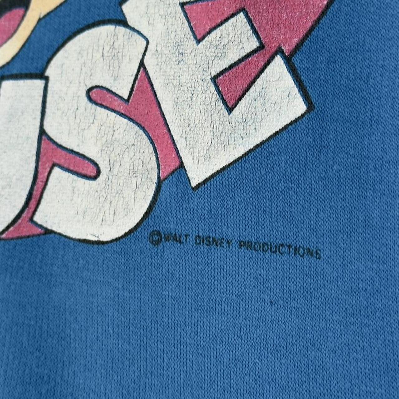 Vintage Disney Mickey Mouse 80s Blue Sweatshirt (S)