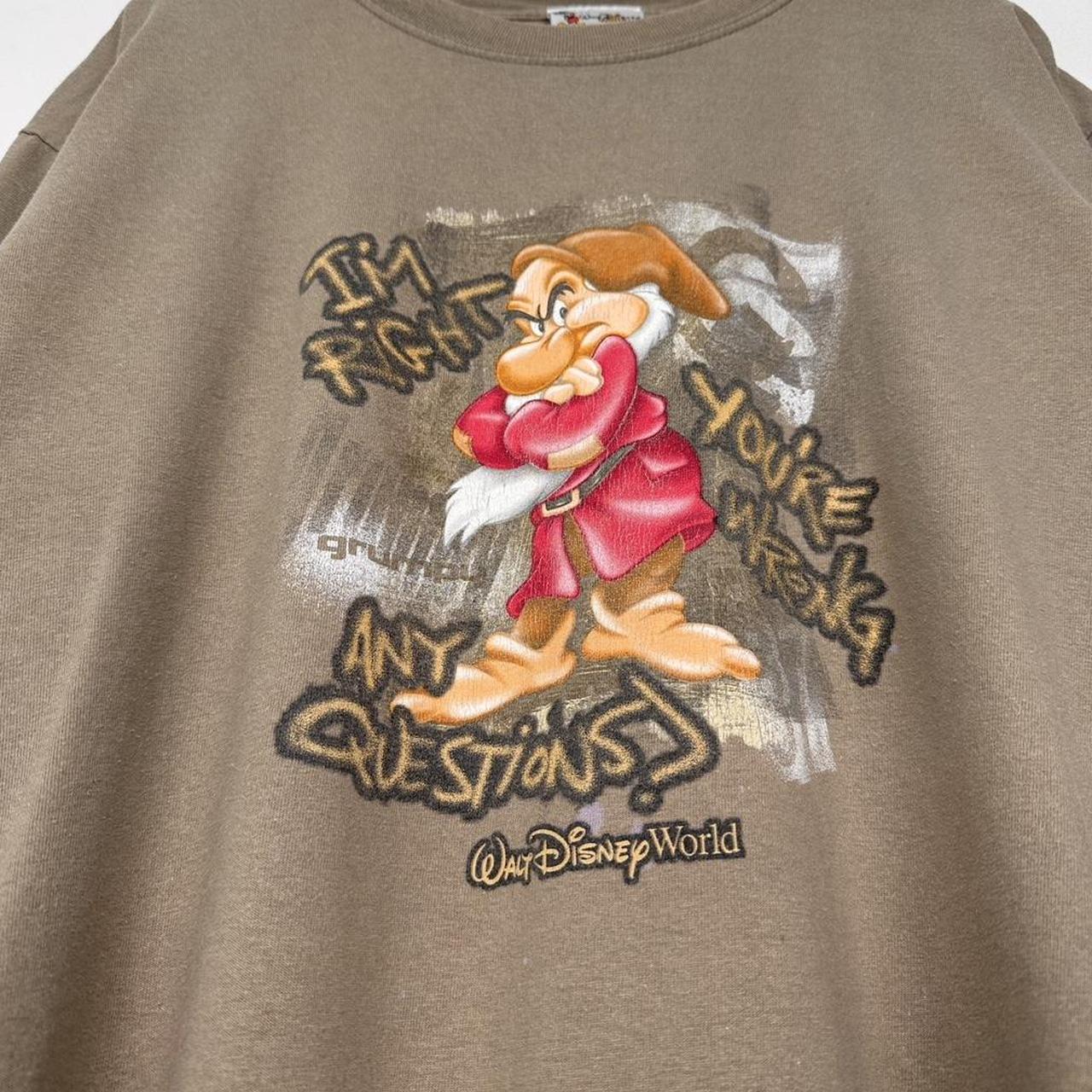 Vintage Grumpy Walt Disney World 00s T Shirt (L)