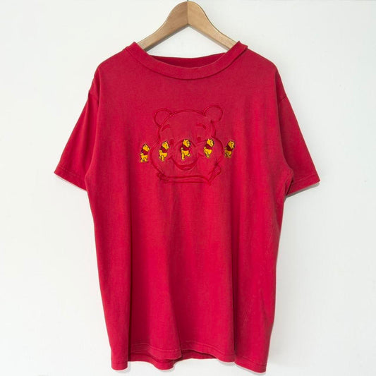 Vintage Winnie the Pooh Embroidered 90s T Shirt (M/L)