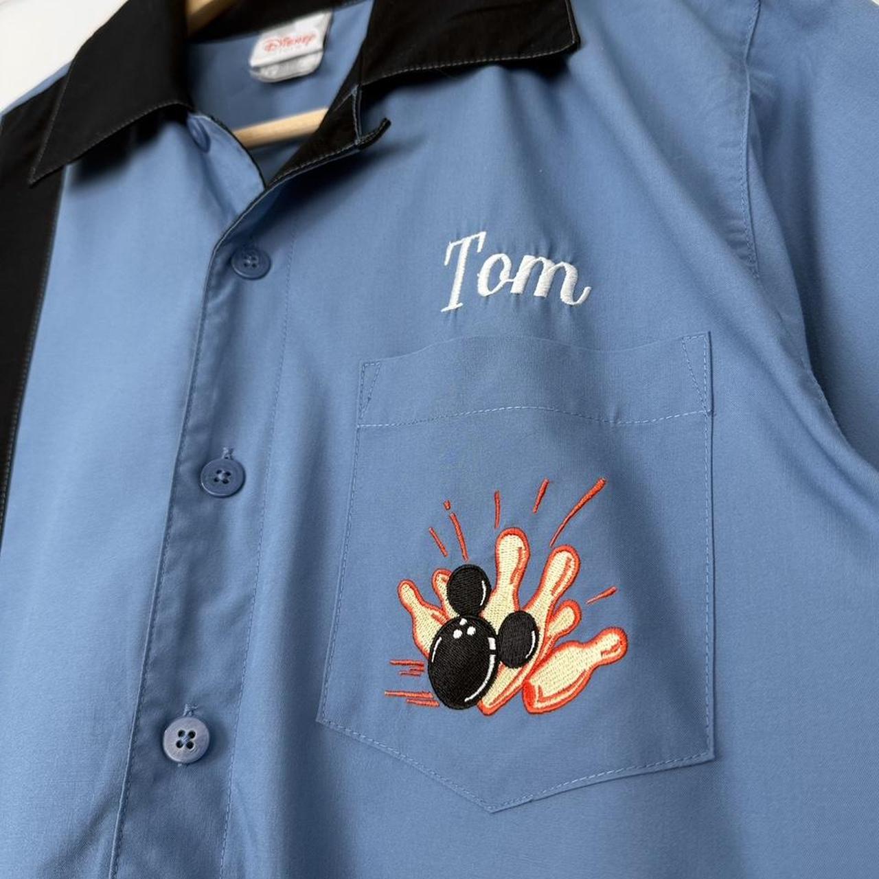 Vintage Mickey Mouse All Star Lanes 00s Bowling Shirt (S)