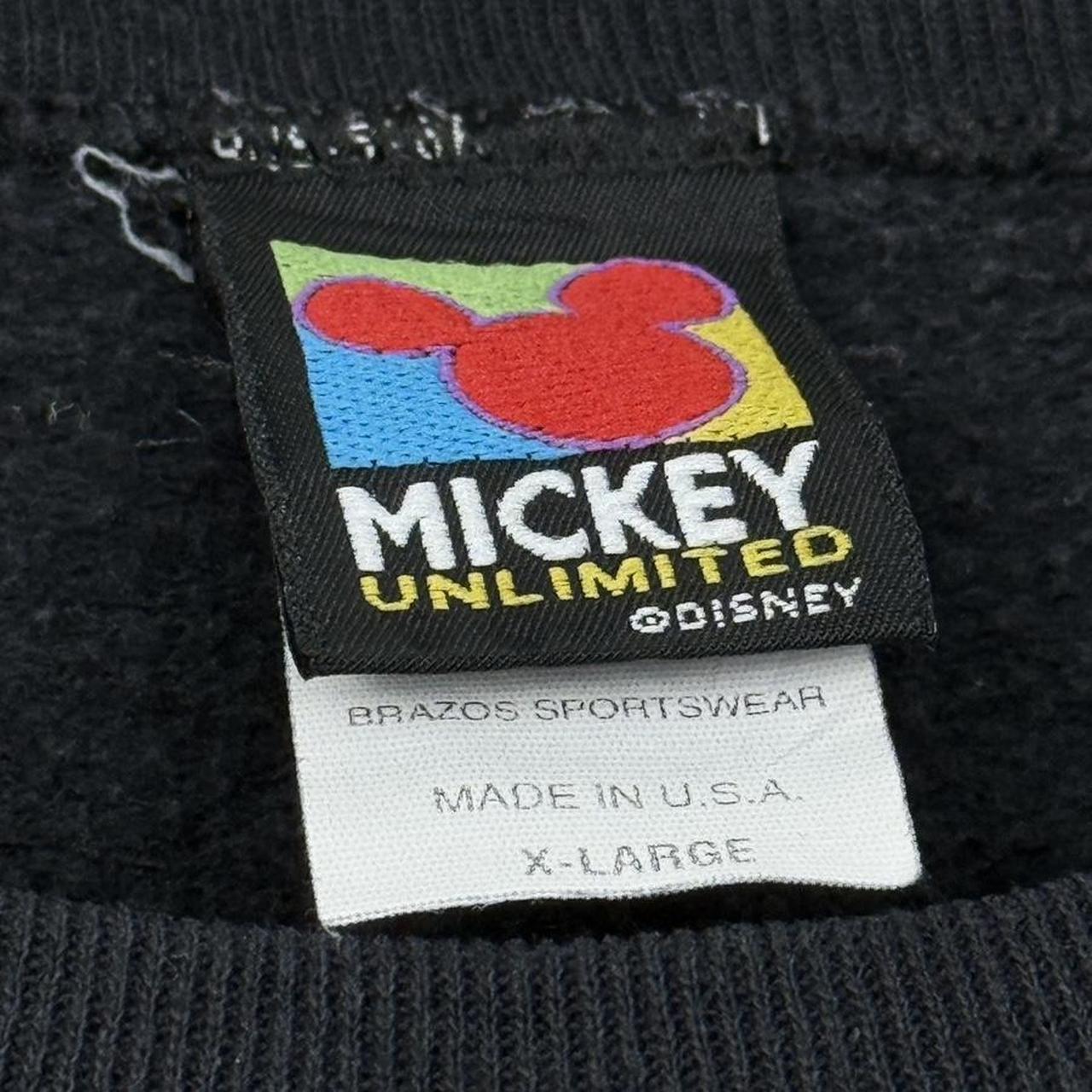 Vintage Mickey Mouse Multicoloured Embroidered 90s Sweatshirt (M/L)