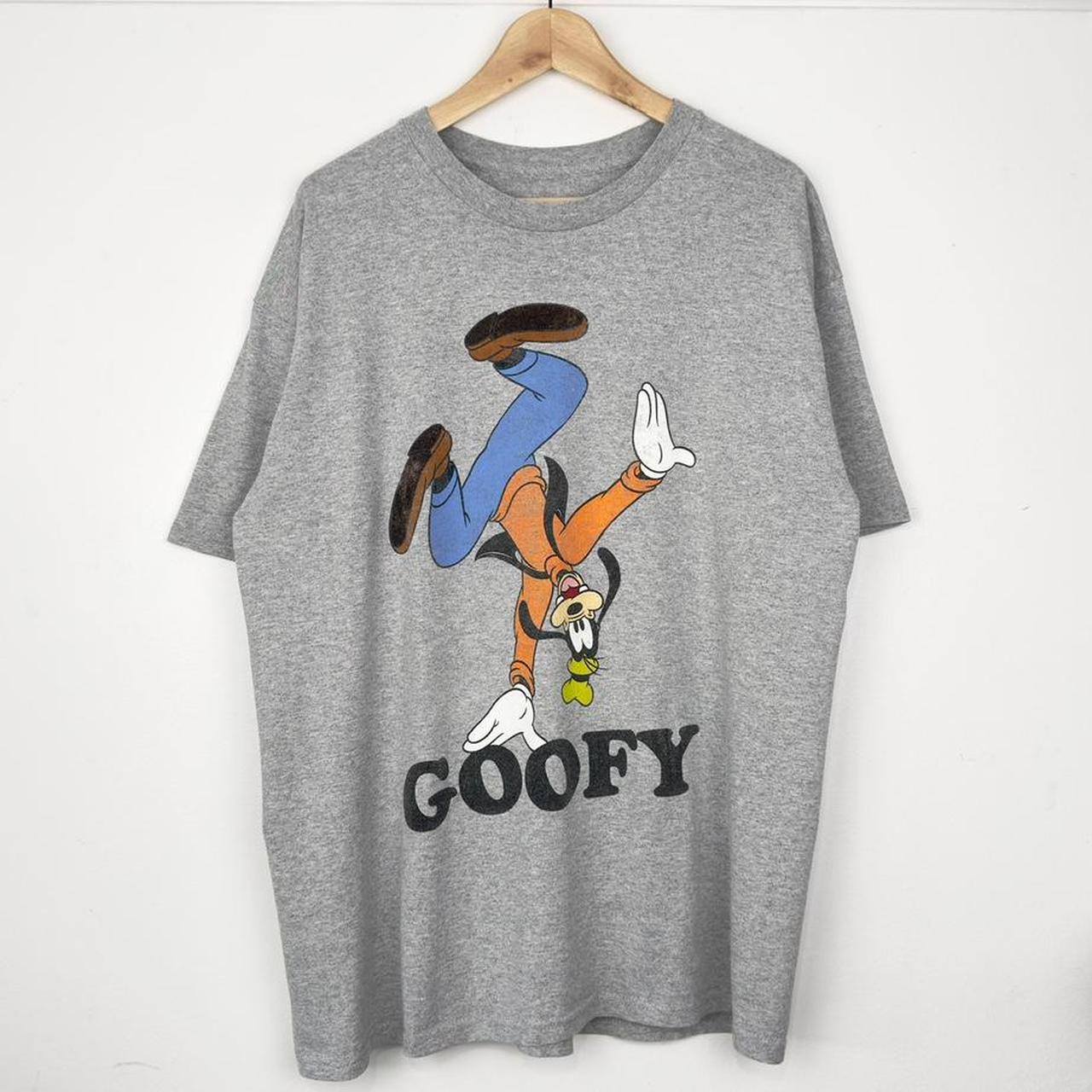 Disney Goofy Upside Down Grey T Shirt (L/XL)