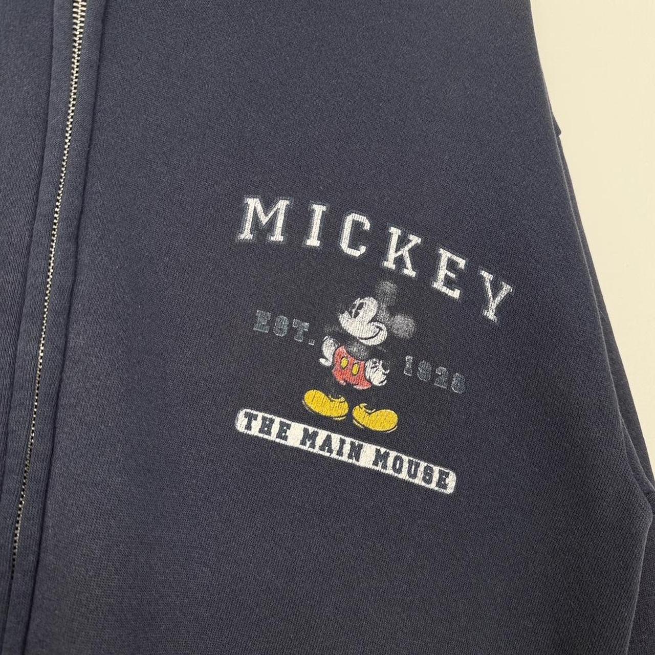 Vintage Mickey Main Mouse 00s Zip Up Hoodie (M)