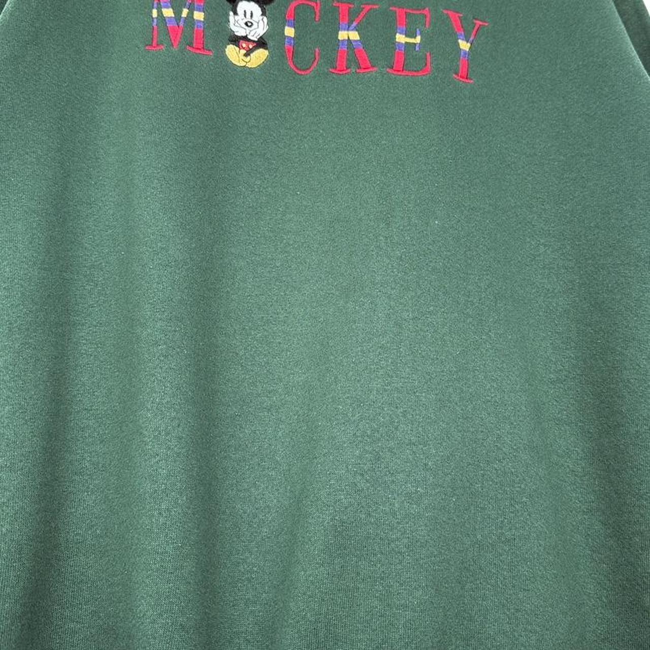 Vintage Mickey Mouse Embroidered Spell Out 90s Sweatshirt (M/L)