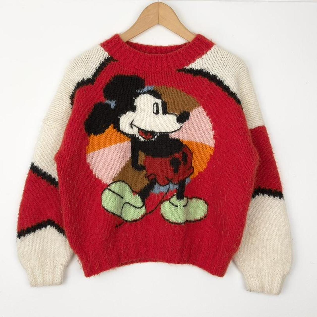Vintage Mickey Mouse Knitwear Youth Jumper (21 x 19.5)