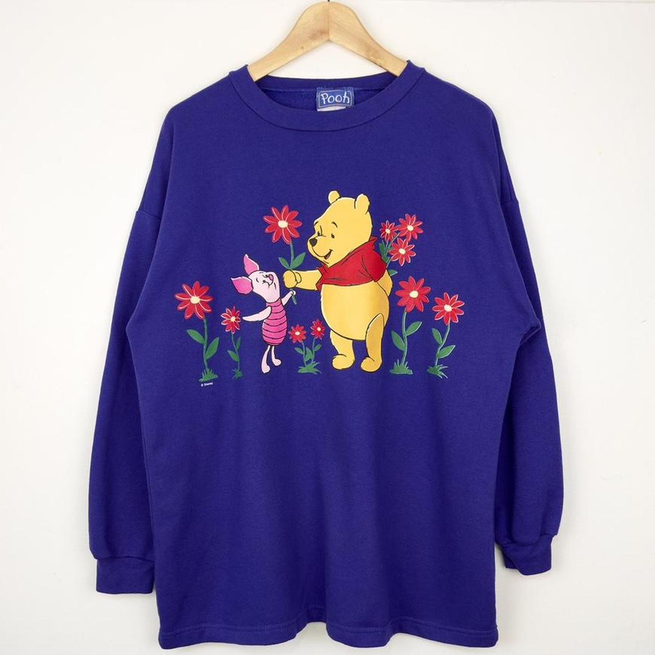 Vintage Pooh & Piglet Flowers 90s Sweatshirt (L)