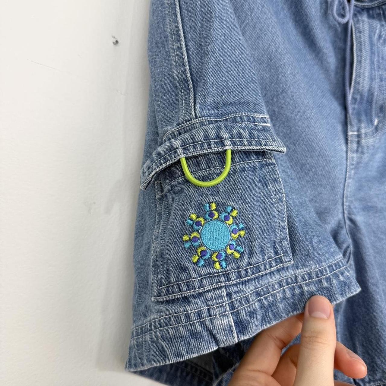 Vintage Mickey Mouse Embroidered Disney Store 00s Denim Shorts (XL)