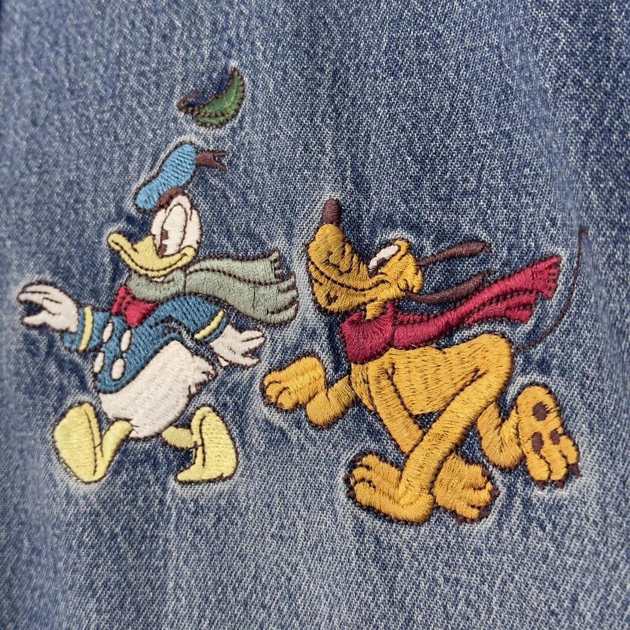 Vintage Mickey & Friends Embroidered 90s Denim Shirt (L)