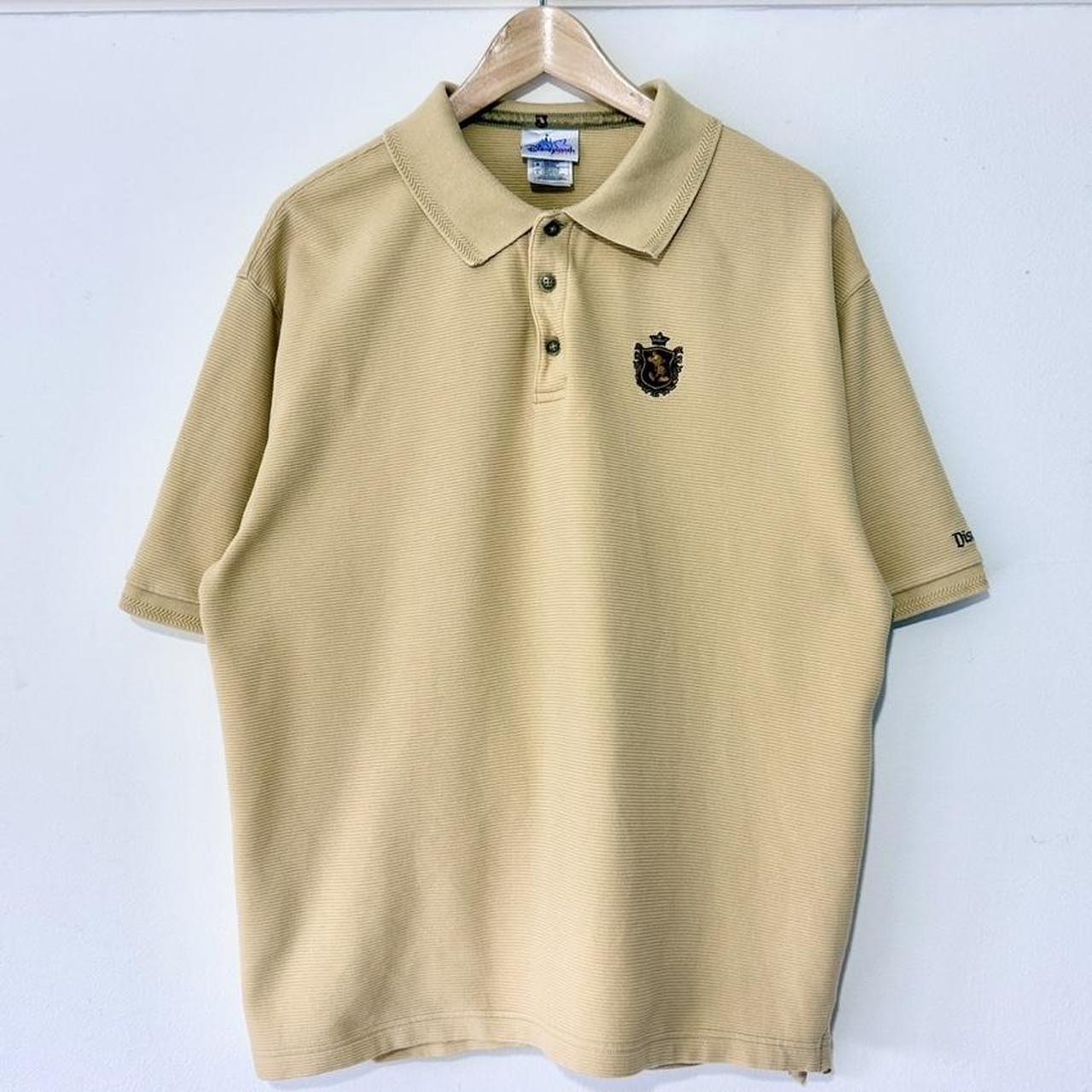 Vintage Mickey Mouse Crest Disneyland Embroidered 00s Polo Shirt (L)