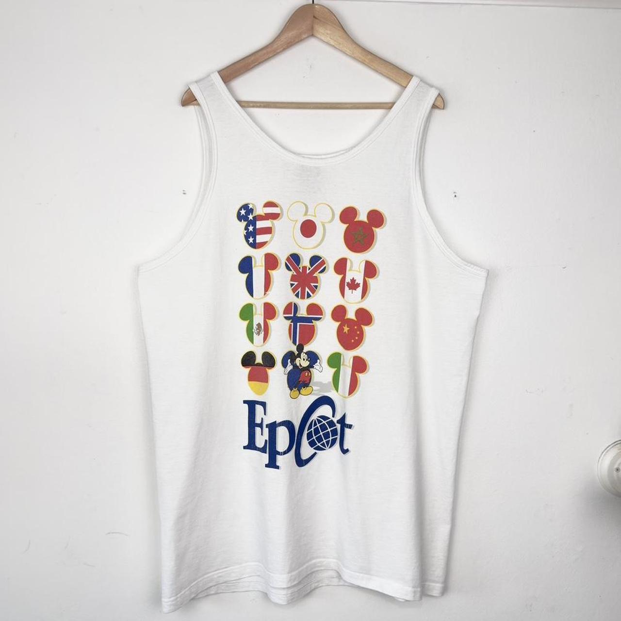 Vintage Epcot Mickey Flags 90s Tank Vest Top (XL)