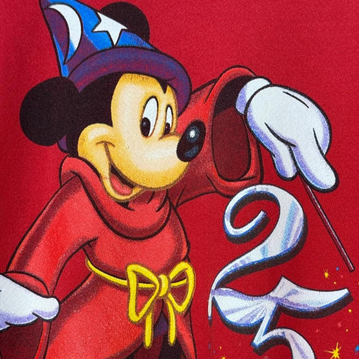 Vintage 90s Walt Disney World 25th Anniversary Red Sweatshirt (M)