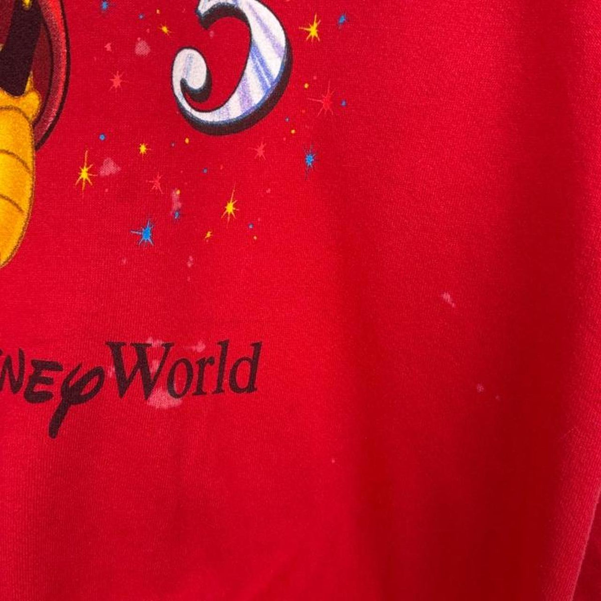 Vintage 90s Walt Disney World 25th Anniversary Red Sweatshirt (M)
