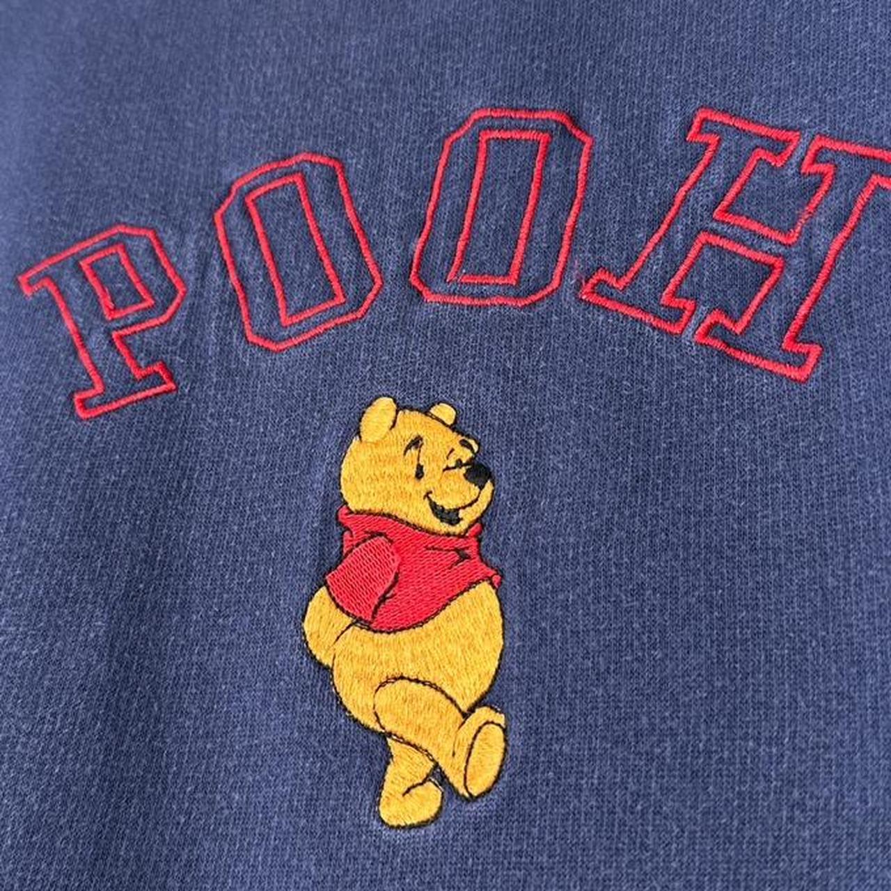 Vintage Winnie the Pooh Embroidered Spell Out 90s Sweatshirt (Petite M)