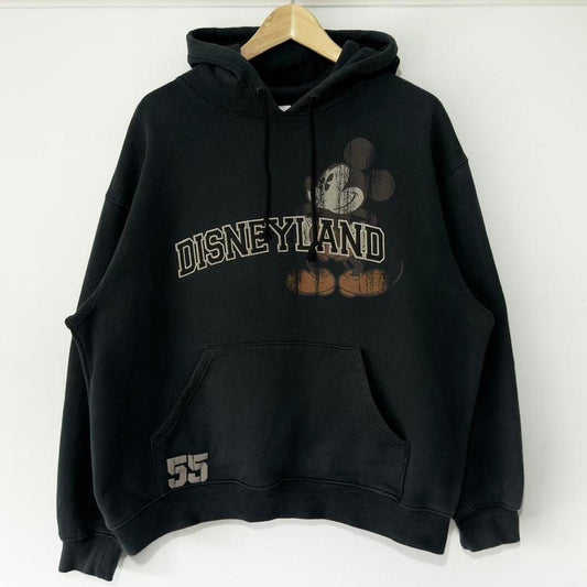 Disneyland Mickey Mouse 55 2000s Black Hoodie (M)