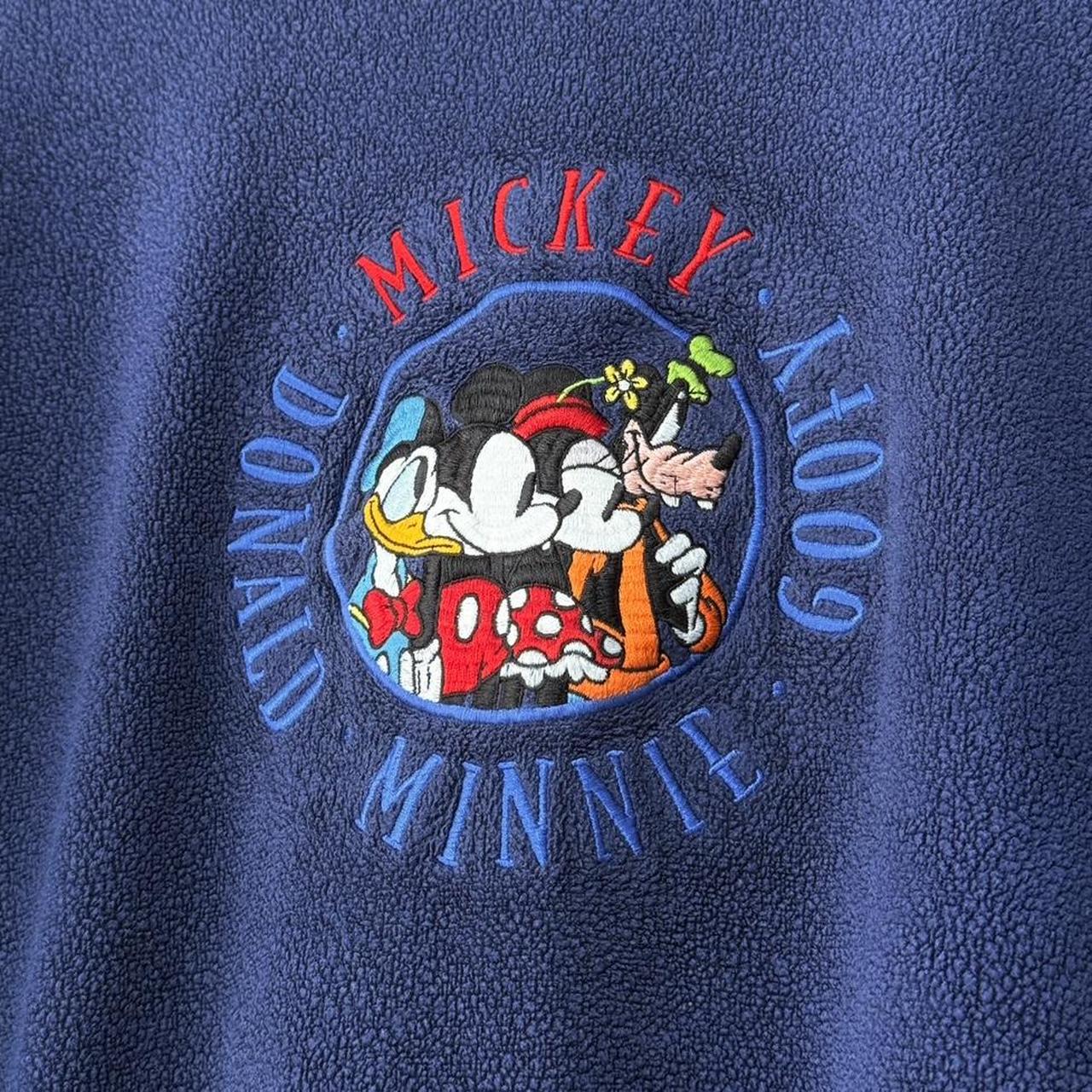 Vintage Mickey & Friends Embroidered Disney Store 00s Fleece Sweatshirt (XL)