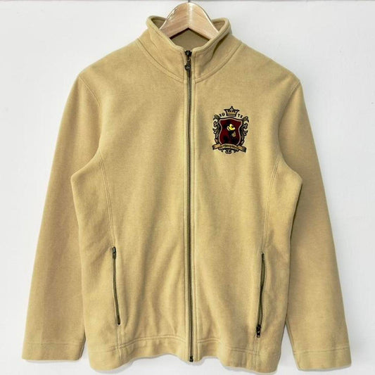 Vintage Walt Disney World Mickey Crest 00s Full Zip Sweatshirt (Women's S)