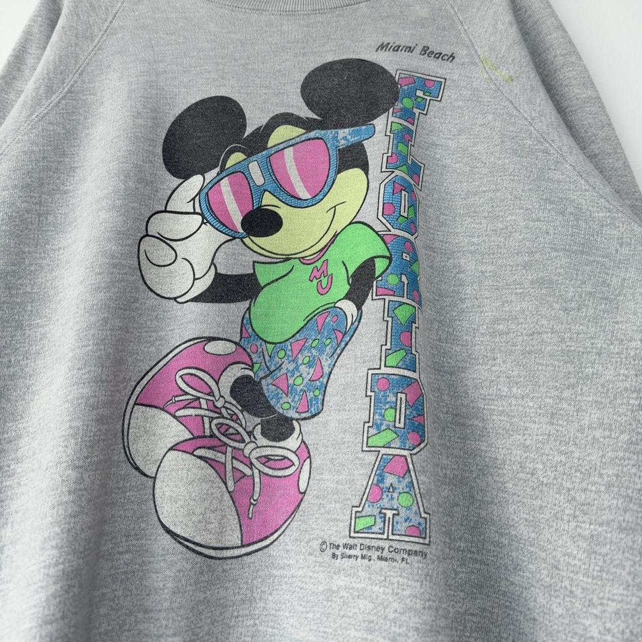 Vintage Mickey Miami Florida Distressed 90s Sweatshirt (L)