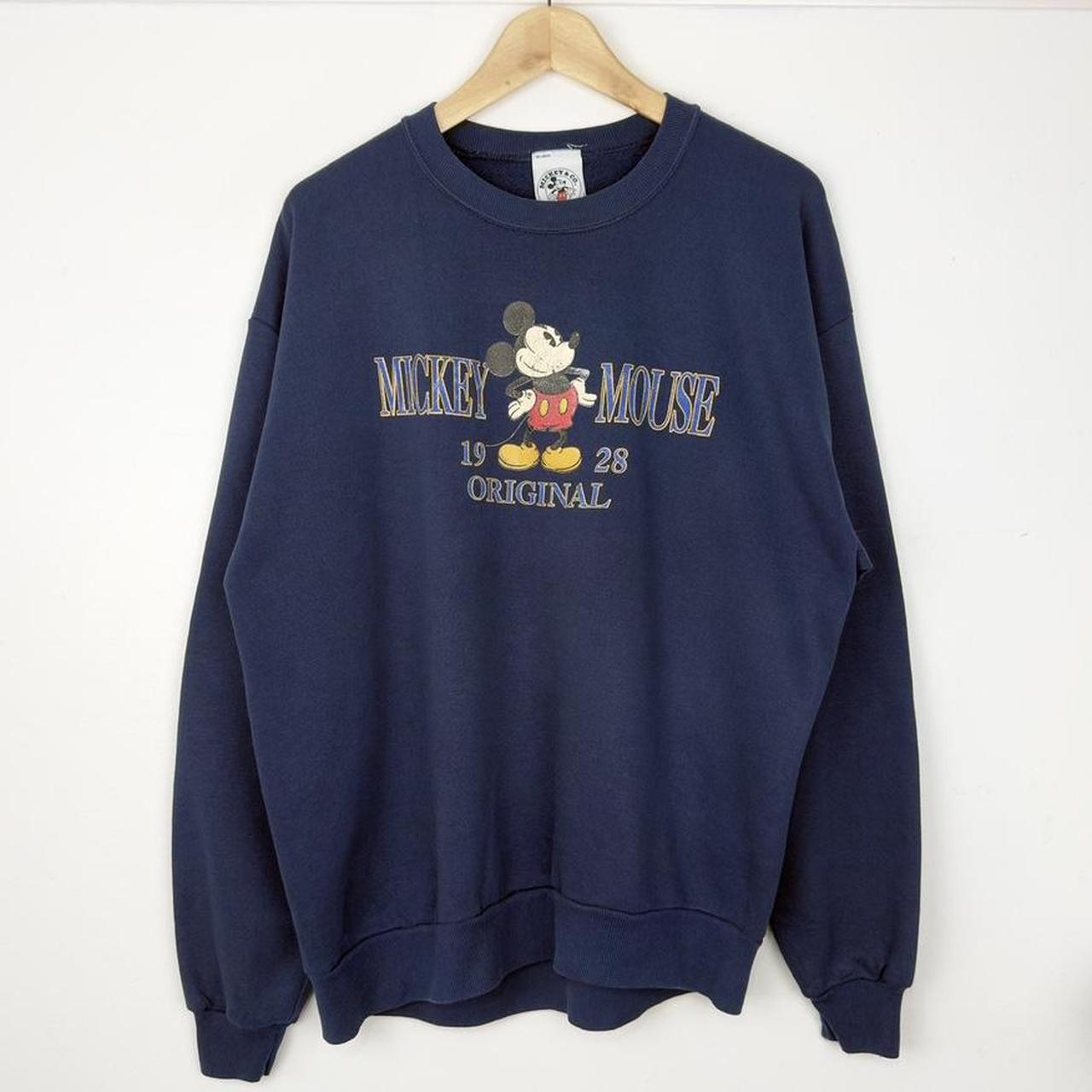 Vintage Mickey Mouse 90s Navy Sweatshirt (L)
