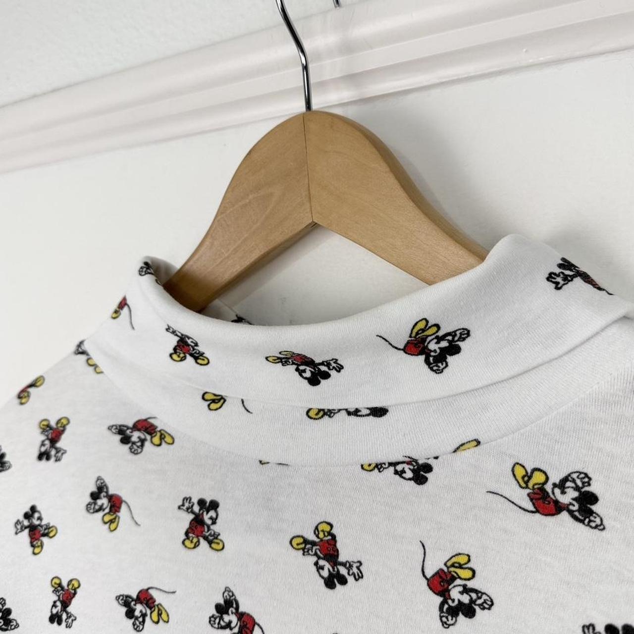 Vintage Mickey Mouse 90s Roll Neck Long Sleeve (M)