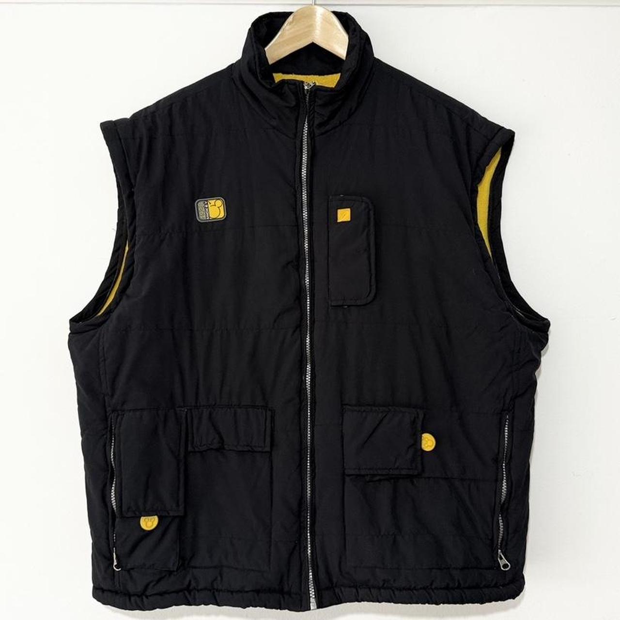 Vintage Mickey Mouse Zip Up Jacket Adjustable Gillet (M/L)
