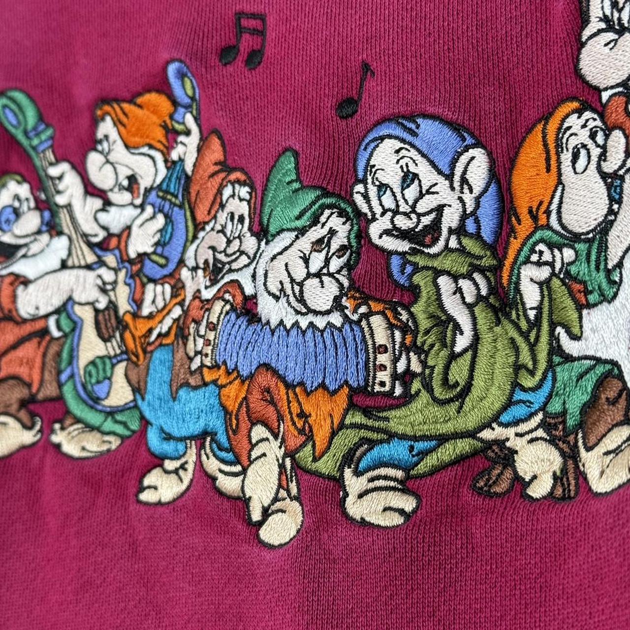 Vintage Seven Dwarfs Musical Band Embroidered Disney 00s Sweatshirt (XXL)