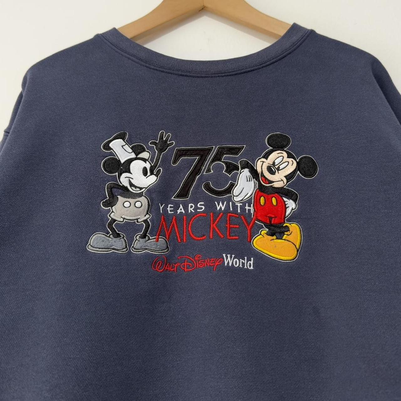 Vintage 75 Years With Mickey Walt Disney World 00s Sweatshirt (M)