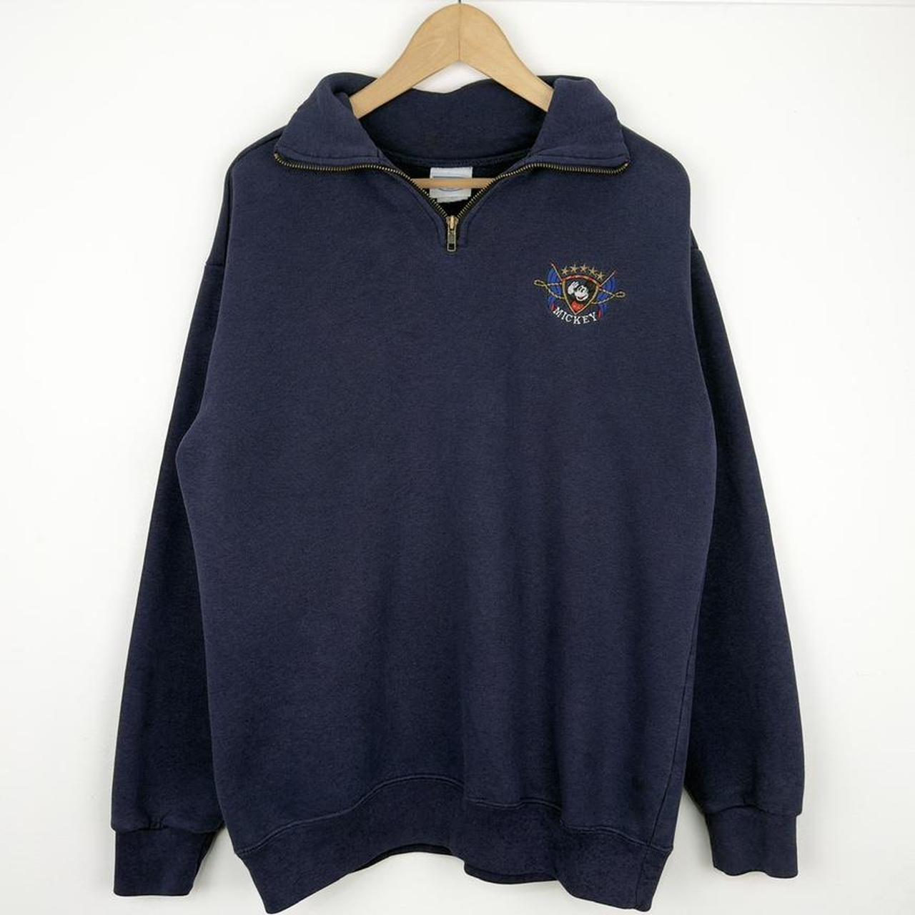 Vintage Mickey Mouse Embroidered 90s Quarter Zip (L)