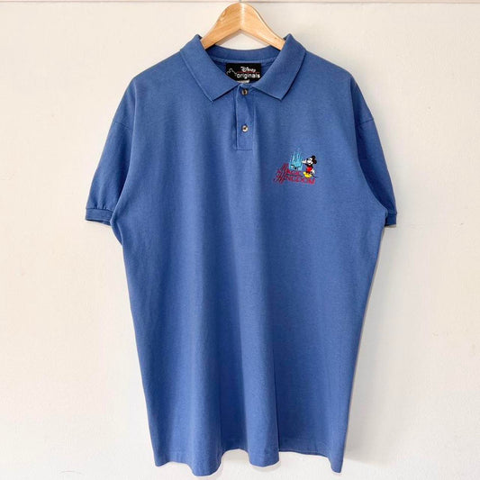 Vintage Magic Kingdom Walt Disney World 90s Polo Shirt (XL)