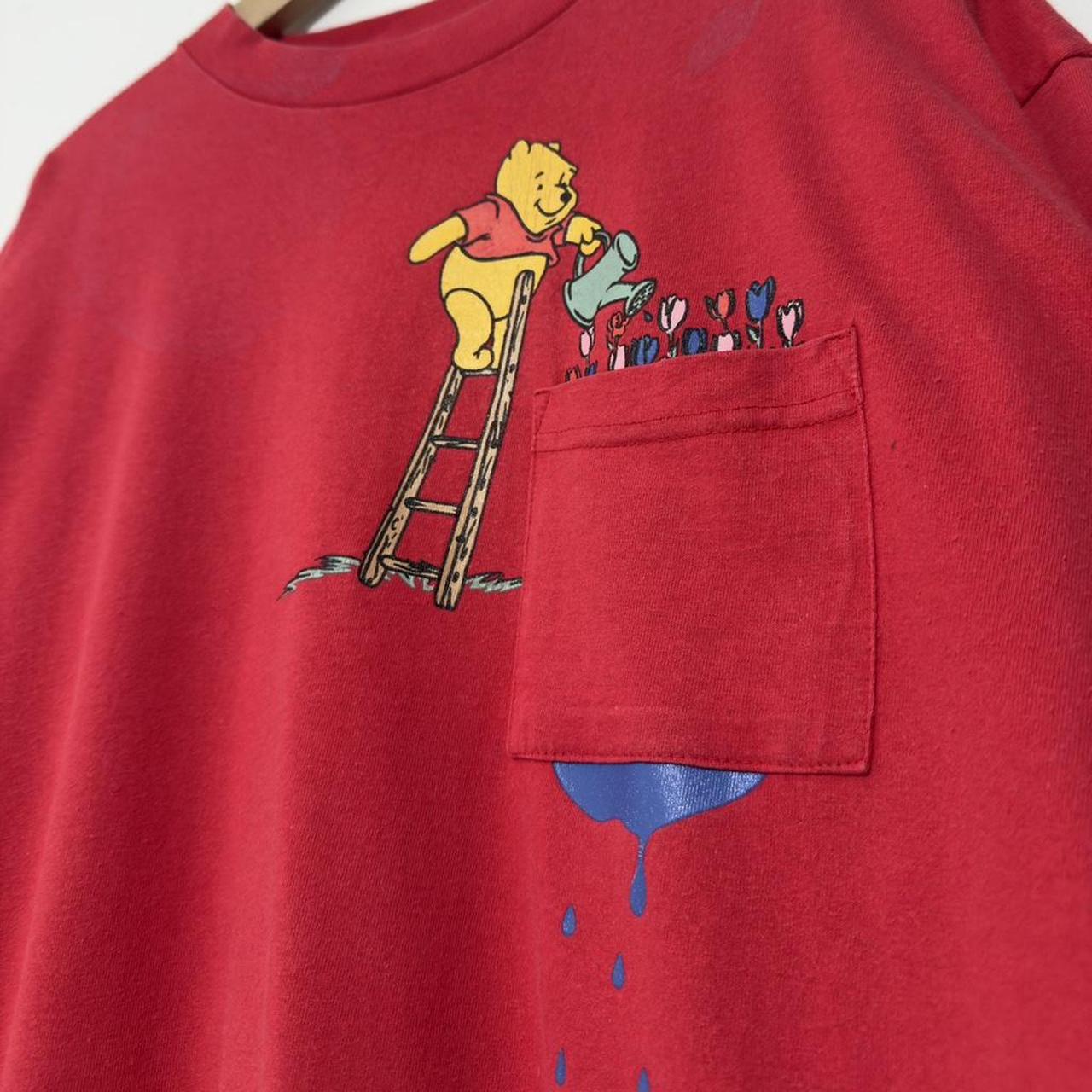 Vintage Pooh & Tigger Flowers Distressed T Shirt (XL)