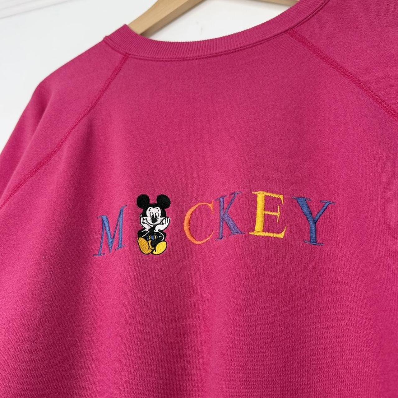 Vintage Mickey Mouse Spell Out 90s Sweatshirt (L)