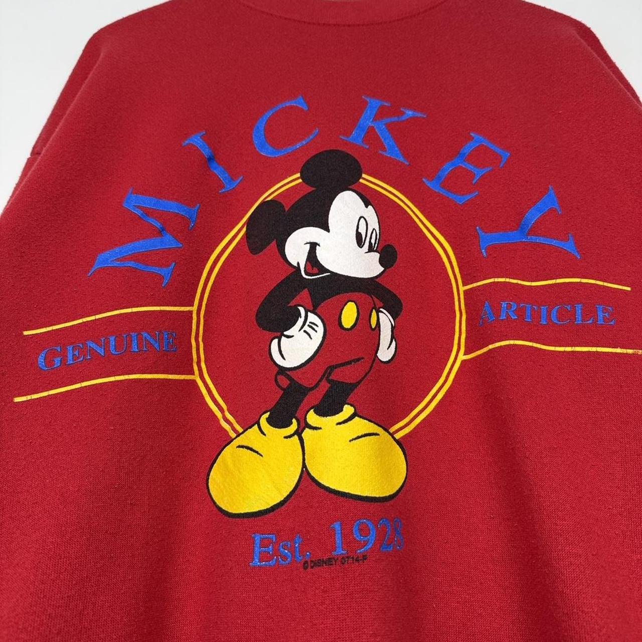 Vintage Mickey Mouse Spell Out 90s Sweatshirt (L)