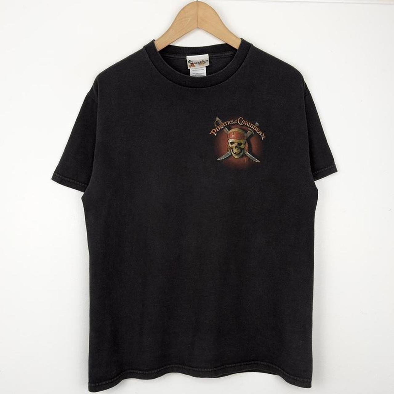 Vintage Pirates Of The Caribbean Disney World 00s T Shirt (M)