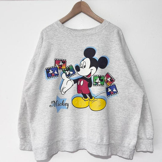 Vintage Mickey Mouse Reel 90s Sweatshirt (Boxy XL)