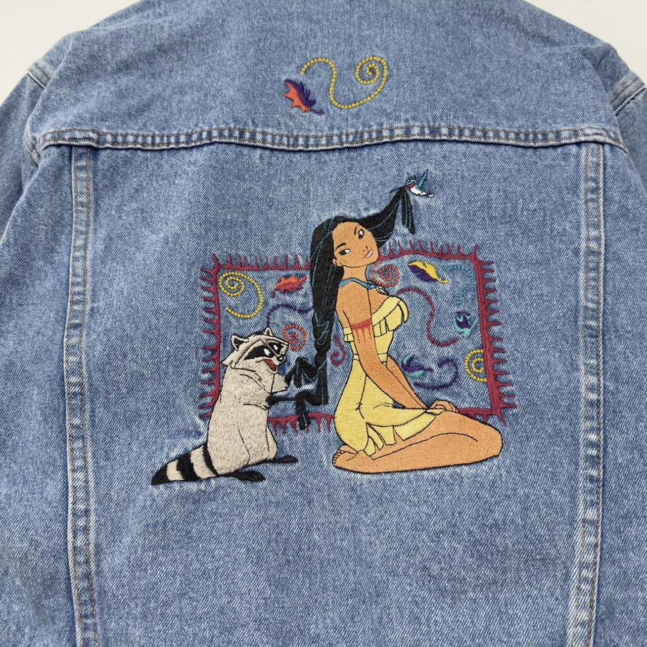 Vintage Disney Pocahontas 90s Denim Jacket (Youth L)
