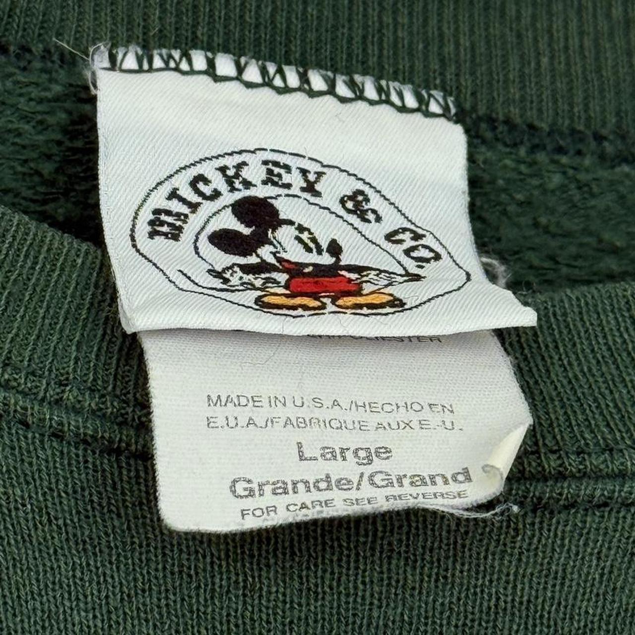 Vintage Mickey Mouse Embroidered Spell Out 90s Sweatshirt (M/L)
