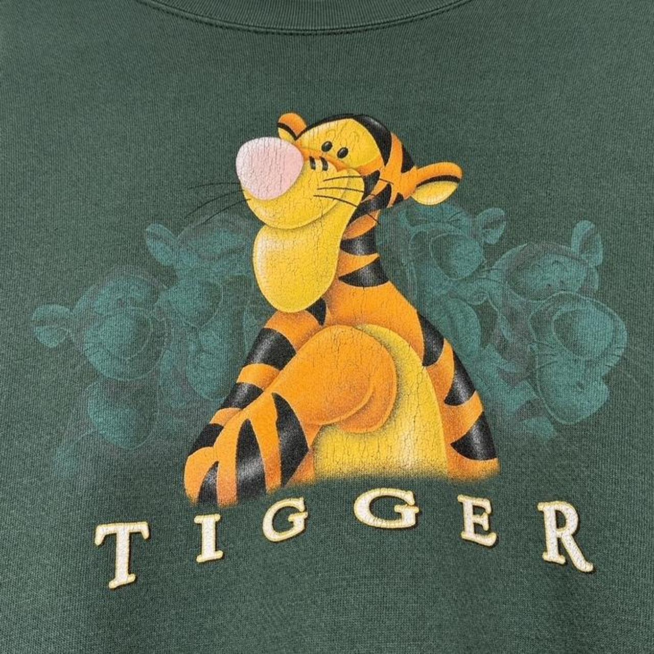 Vintage 00s Tigger The Disney Store Green Sweatshirt (XL/XXL)