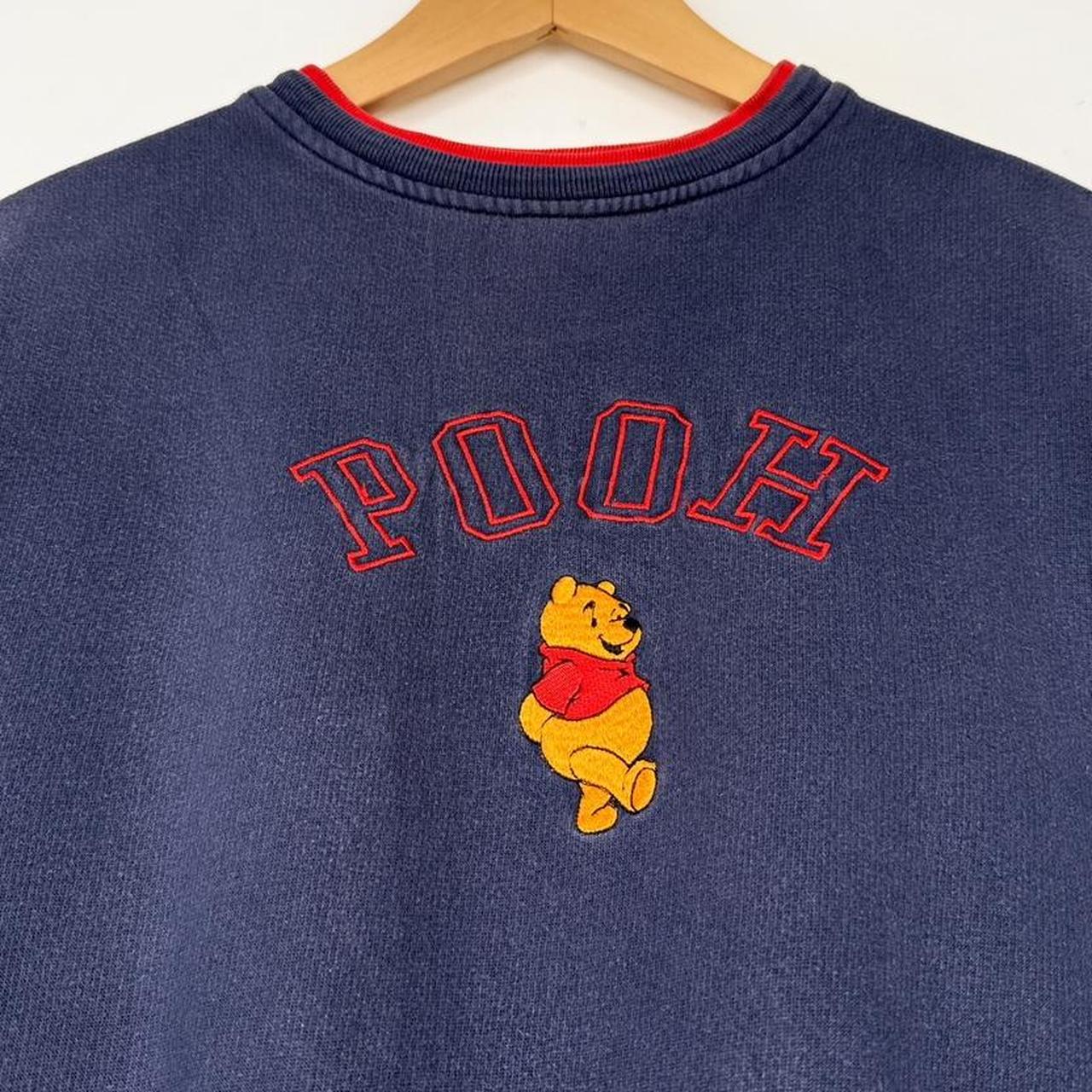 Vintage Winnie the Pooh Embroidered Spell Out 90s Sweatshirt (Petite M)