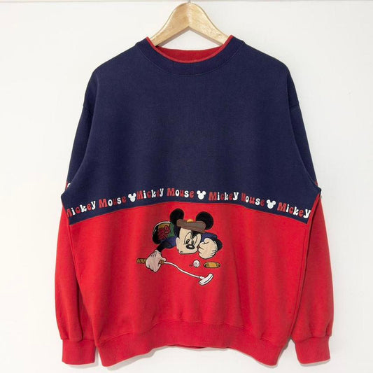 Vintage Mickey Mouse Golf Sweatshirt (Boxy L)