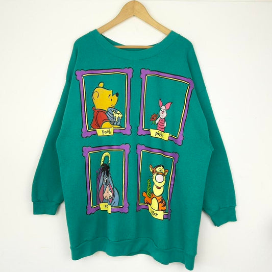 Vintage Winnie the Pooh & Friends Portraits 90s Sweatshirt (XL)
