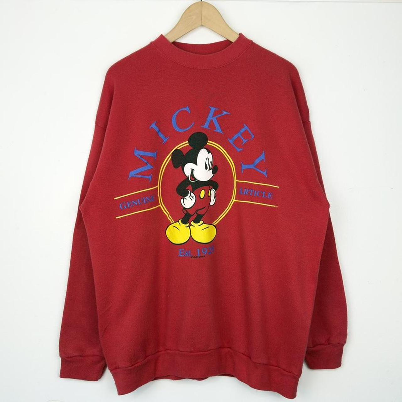 Vintage Mickey Mouse Spell Out 90s Sweatshirt (L)