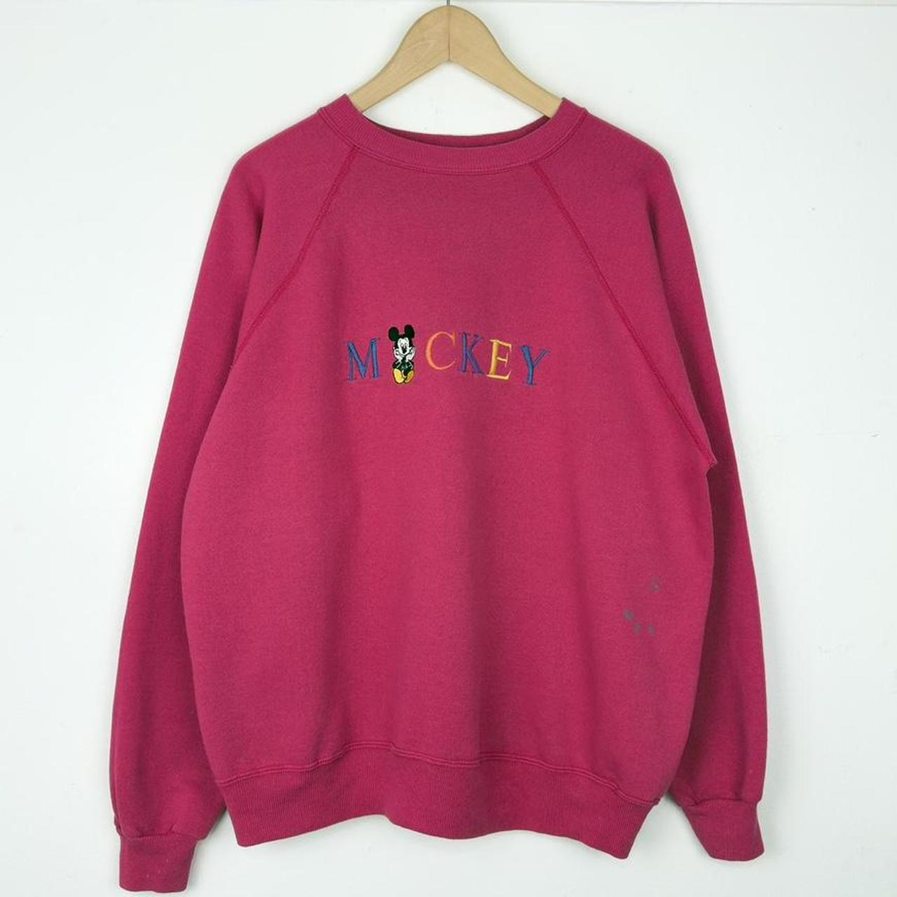 Vintage Mickey Mouse Spell Out 90s Sweatshirt (L)