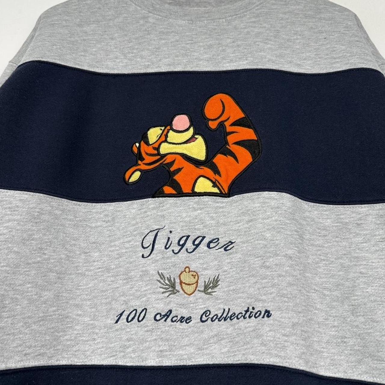 Vintage Tigger 100 Hundred Acre Wood Striped Sweatshirt (M/L)