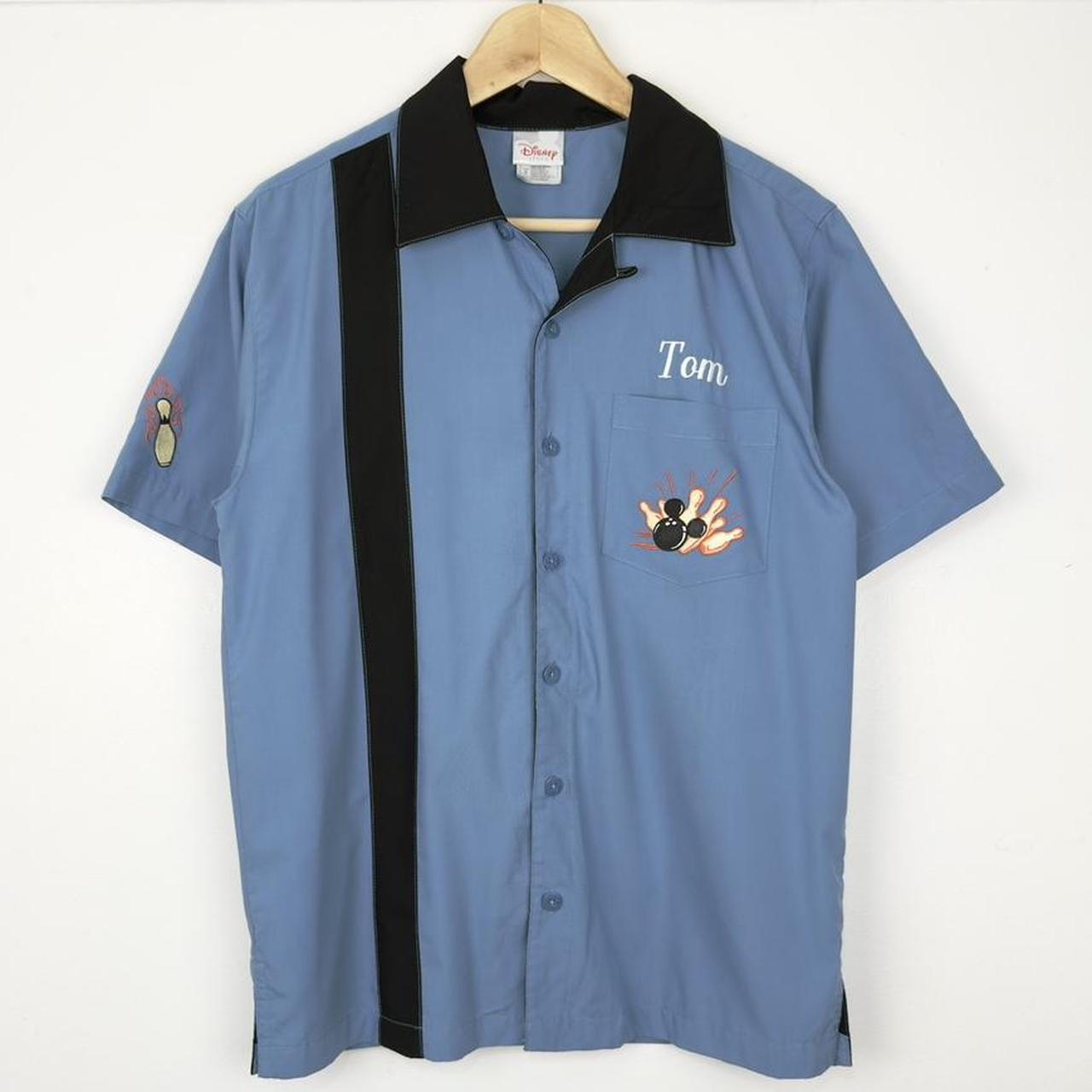 Vintage Mickey Mouse All Star Lanes 00s Bowling Shirt (S)
