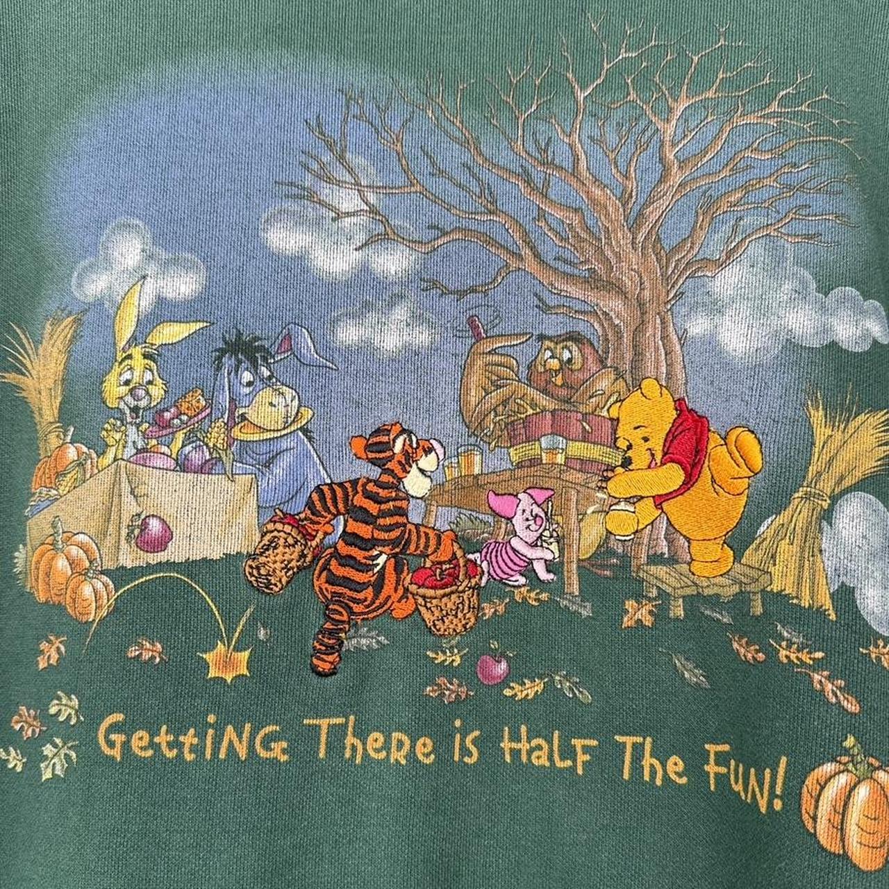 Vintage Winnie the Pooh & Friends Autumnal 90s Hoodie (XXL)