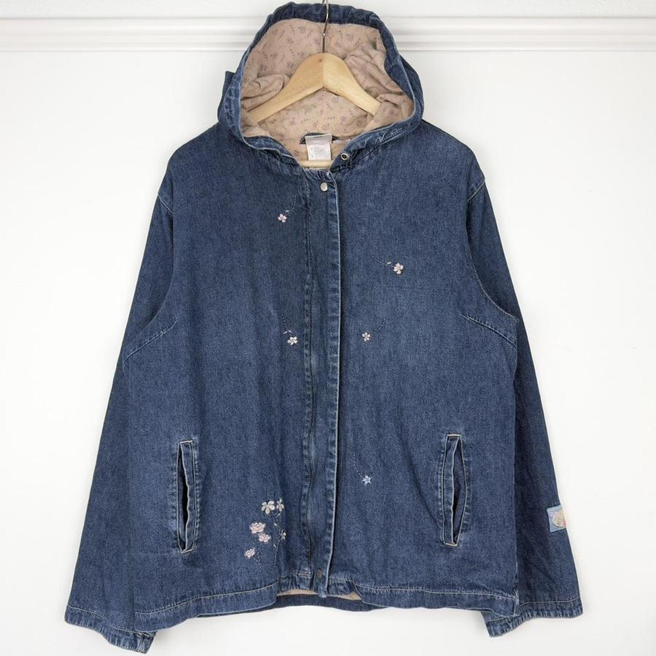 Vintage Winnie the Pooh Flowers 00s Denim Jacket (L)