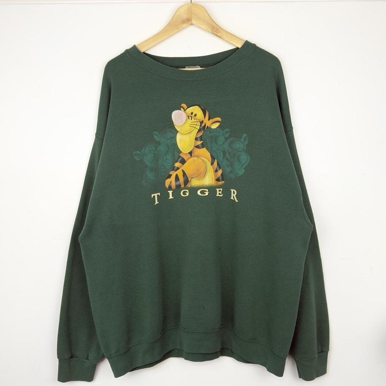 Vintage 00s Tigger The Disney Store Green Sweatshirt (XL/XXL)